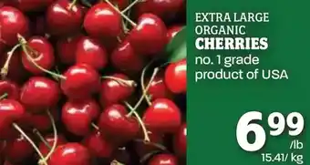 Farm Boy Extra large organic cherries offer