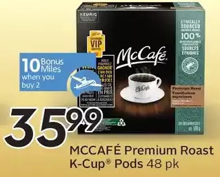 Sobeys Mccafe premium roast k-cup pods offer