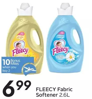 Sobeys Fleecy fabric softener offer