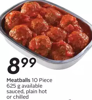 Sobeys Meatballs offer