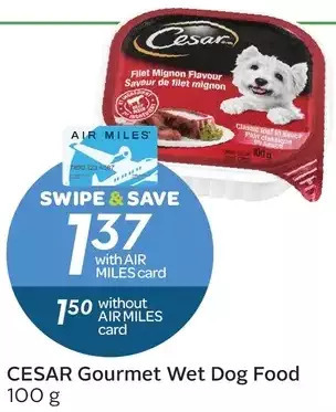 Sobeys Cesar gourmet wet dog food offer