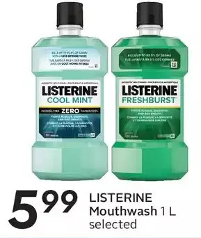 Sobeys Listerine mouthwash offer