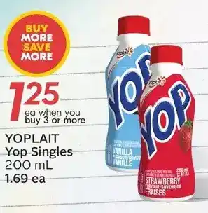 Sobeys Yoplait yop singles offer