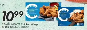 Sobeys Urban Fresh Compliments chicken wings or rib tips offer