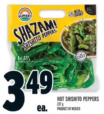 Metro Hot shishito peppers offer