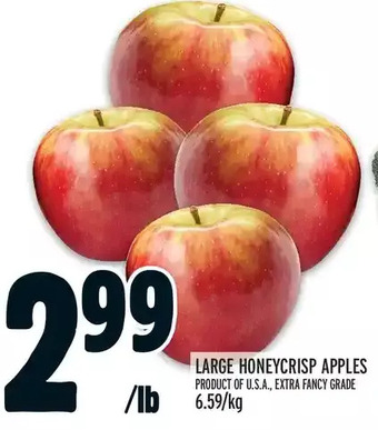 Metro Large honeycrisp apples offer