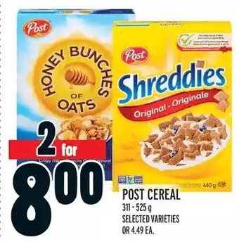Metro Post cereal offer