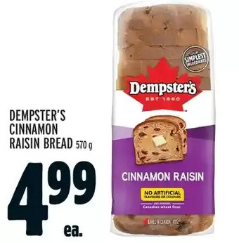 Metro Dempster's cinnamon raisin bread offer
