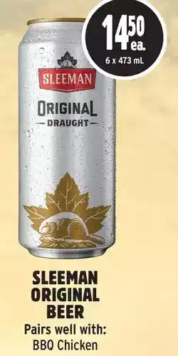 Metro Sleeman original beer offer