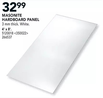 RONA Masonite hardboard panel offer