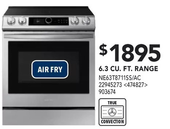 RONA Samsung 6.3 cu. ft. range offer