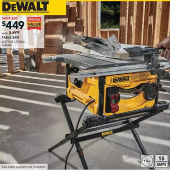 RONA Dewalt table saw offer