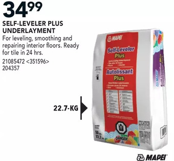 Lowe's Mapei self-leveler plus underlayment offer