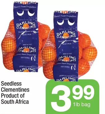 Highland Farms Seedless clementines offer