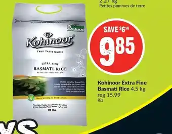 FreshCo Kohinoor extra fine basmati rice offer
