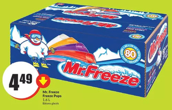 FreshCo Mr. freeze freeze pops offer