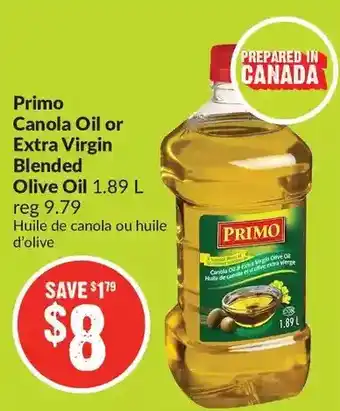 FreshCo Primo canola oil or extra virgin blended olive oil offer