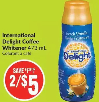 FreshCo International delight coffee whitener offer