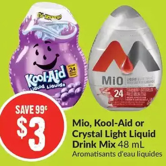 FreshCo Mio, kool-aid or crystal light liquid drink mix offer