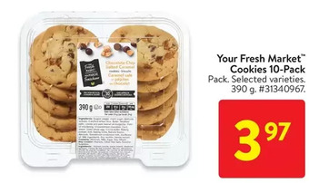 Walmart Your fresh market cookies 10-pack offer