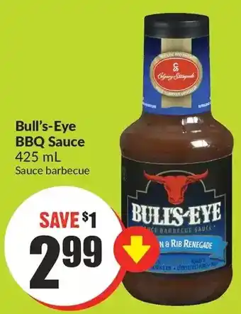 FreshCo Bull's-eye bbq sauce offer