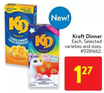 Walmart Kraft dinner offer
