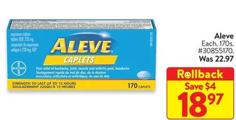 Walmart Aleve offer