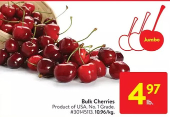Walmart Bulk cherries offer