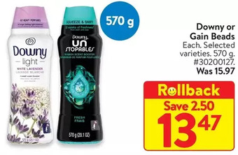 Walmart Downy or gain beads offer
