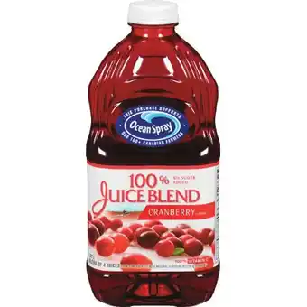 Sobeys Ocean spray cranberry cocktails or 100% juice blends offer