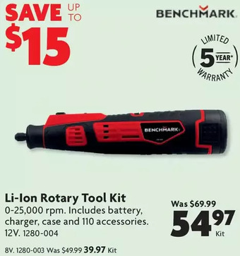 Home Hardware Li-ion rotary tool kit: 8v | 12v offer