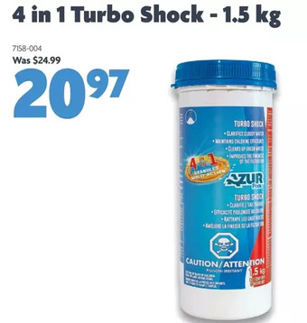 Home Hardware 4 in 1 turbo shock - 1.5 kg offer