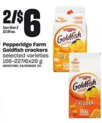Loblaws Pepperidge farm goldfish crackers offer