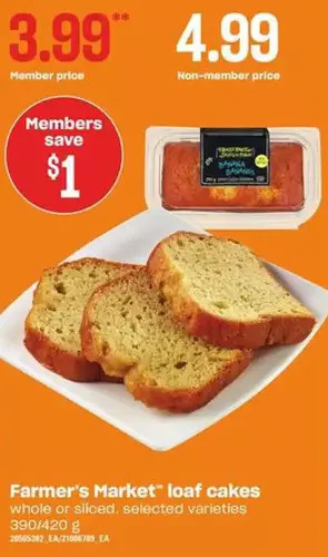 Loblaws Farmer's market loaf cakes offer