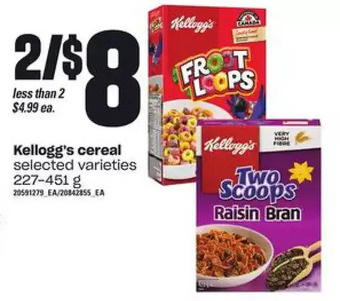 Loblaws Kellogg's cereal offer