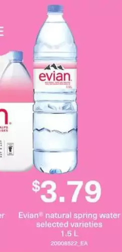 Loblaws Evian natural spring water offer