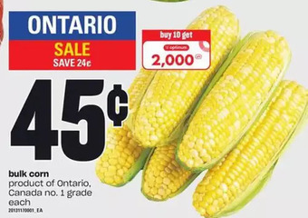 Zehrs Markets Bulk corn offer