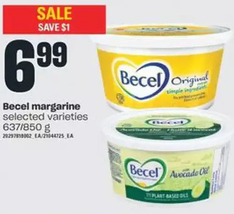 Valu-mart Becel margarine offer