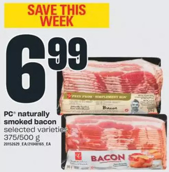 Valu-mart Pc naturally smoked bacon offer