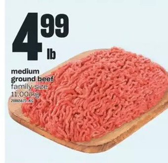Valu-mart Medium ground beef offer
