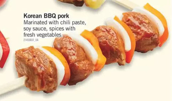 Fortinos Korean bbq pork offer