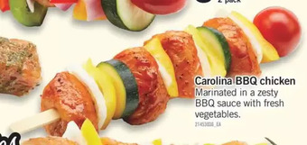 Fortinos Fresh meat kebobs carolina bbq chicken offer