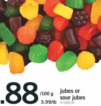 Fortinos Jubes or sour jubes offer