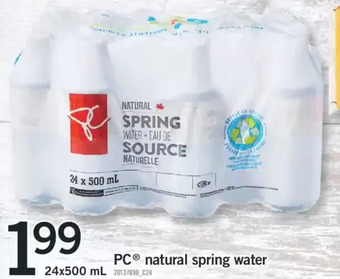 Fortinos Pc natural spring water offer