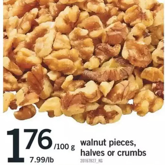 Fortinos Walnut pieces, halves or crumbs offer