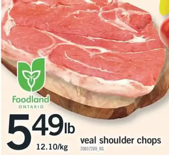 Fortinos Veal shoulder chops offer
