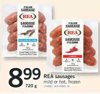 Fortinos Rea sausages offer