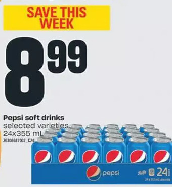 Independent Grocer Pepsi soft drinks offer
