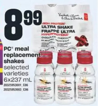 Independent Grocer Pc meal replacement shakes offer