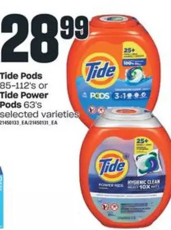 Independent Grocer Tide pods or tide power pods offer